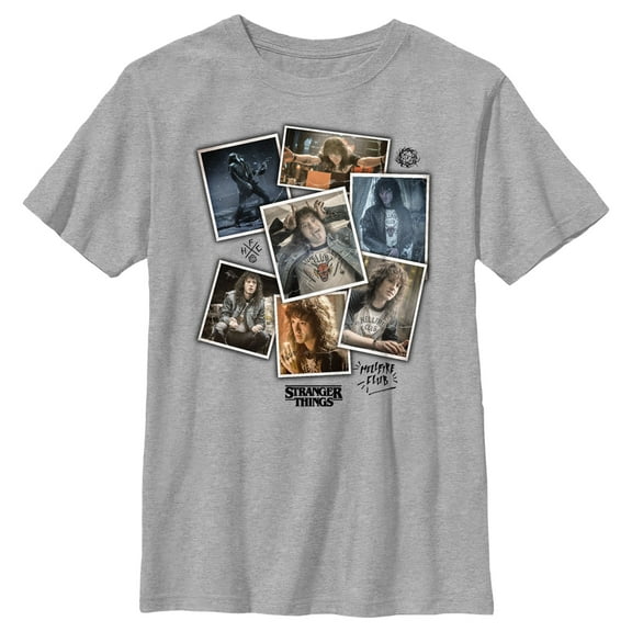 Netflix Boy's Stranger Things Eddie Munson Photo Dump Graphic T-Shirt