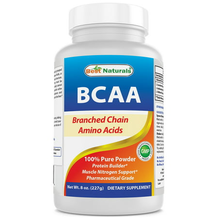 Best Naturals BCAA Powder 8 OZ Branch Chain Amino Acids Pharmaceutical