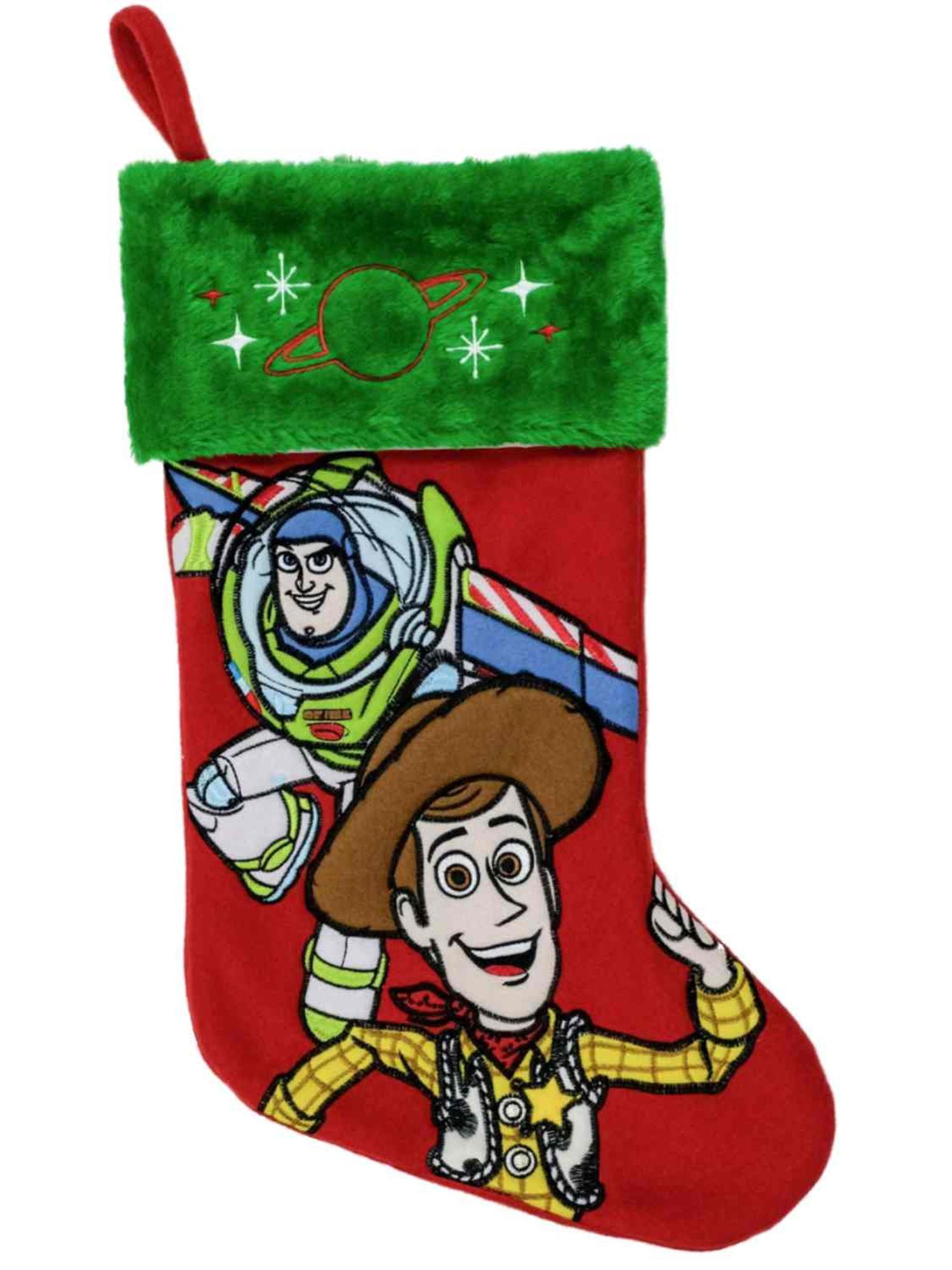 Disney Toy Story 4 Christmas Stocking 19” Buzz Lightyear Woody Embroidered New 