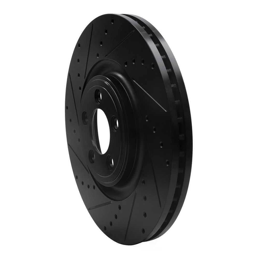 Dynamic Friction Company 633-20020L DFC Brake Rotor - Drilled And Slotted - Black