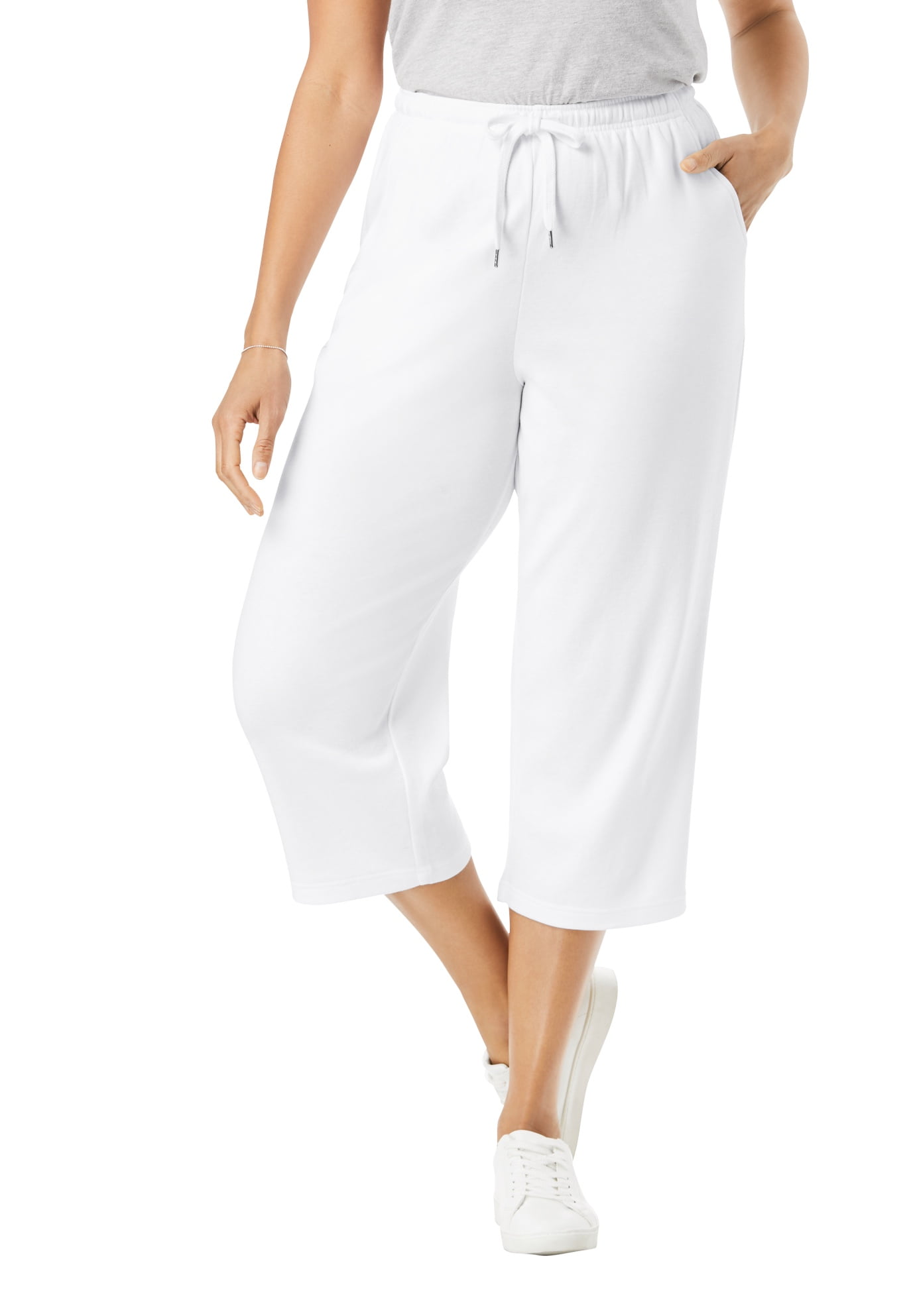 Woman Within Woman Within Women's Plus Size Petite Sport Knit Capri