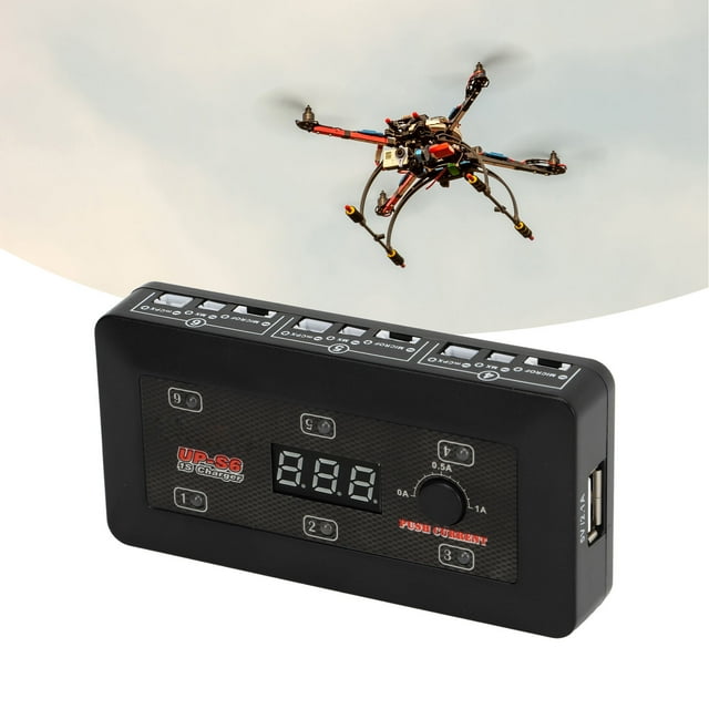 LiPo Batterie LiHV, jusqu'à S6 1S Noir Multi Micro MX MCPX Port USB Indicateur LED pour Drone