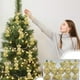 thumbnail image 1 of Adornos navideños brillantes galvanizados | Adornos de plástico coloridos para árbol | Colgantes navideños de 11 cm para decoración festiva, 1 of 5