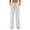 White, variant on Wutalume Women's Casual Lightweight Linen Pants - with Drawstring Waist and Pockets, Loose Trousers for Summer, Beach, Travel, Breathable Airy Fabric, Perfect Summer Pants for Women,Army Green L