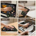 thumbnail image 5 of 2 Pcs Pioneer Flower Floral Print Pattern Kitchen Towels, Funny Microfiber Dish Towel Set, 18" X 26" Tea Towels, 5 of 6