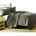 thumbnail image 4 of JLA Home Hampton Hill Velvet Touch Taupe Quilted Coverlet Mini Set Queen, 4 of 4