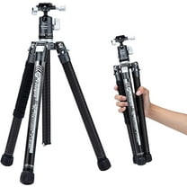 Fotopro Carbon Fiber Tripod for Camera, 62 Inch 2lbs Ultralight Travel Camera Tripod Max Loads Up 22lbs X-Aircross 3