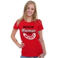 thumbnail image 4 of Wisconsin Wurst Meat Lovers Pun Funny Womens Slim Fit Graphic Tee Brisco Brands M, 4 of 5