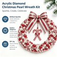 thumbnail image 5 of 2D DIY Christmas Pearl Wreath Making Kit Craft Decoration Set 7.87x7.87in, 5 of 6