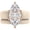 Nude and Rose Gold, variant on Marquise Cut Silicone Ring Set for Women, Stackable 2-Ring Set, 14×7 mm Marquise Cut CZ | Patent-Pending Design - GlowStone Collection