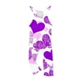 thumbnail image 4 of Odeerbi Kids Girls Summer Jumpsuit Love Print Bib Overalls Casual Sleeveless Rompers Long Pants with Pockets 5-14 Years Purple, 4 of 5