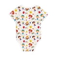 thumbnail image 2 of Daiia Childrens Party Printed Unisex-Baby Short Sleeve Onesies Bodysuits Baby Climbing Clothes Soft and Comfortable Romper with Expandable Shoulder Design-12 Months, 2 of 8