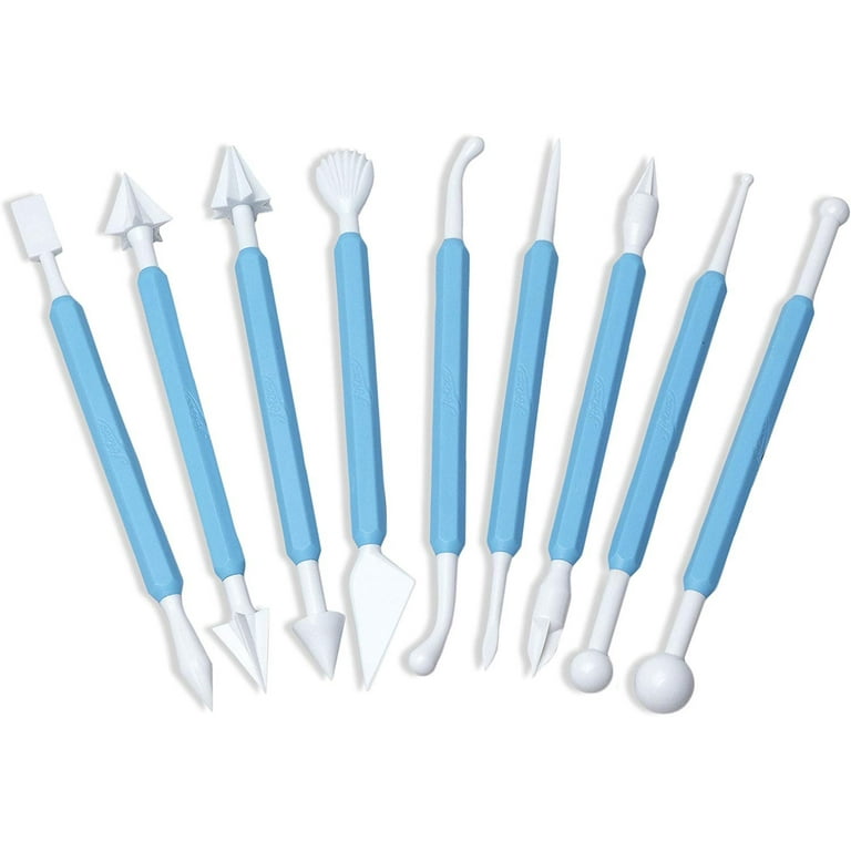  Ateco Sculpting Tool Set for Sugar Paste Decorations, 9 Piece  Set with 18 Shapes, Food Grade Plastic with Non-slip Handles, Blue: Food  Sculpting Tools: Home & Kitchen