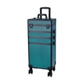 thumbnail image 4 of Zimtown Professional 4 in1 Aluminum Rolling Cosmetic Makeup Train Case Trolley, Dark Green, 4 of 10