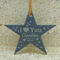 thumbnail image 2 of Darling Souvenir Custom I Love You Grandma Engraved Slate Hanging Christmas Tree Ornament With String Personalized Gift, 2 of 4