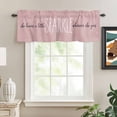 thumbnail image 2 of Pink Rod Pocket Curtain Valance, She Leaves A Little SPARKLE Wherever She Goes Farmhouse Window Valance for Living Room, Bedroom, Kitchen 54"W x 18"L, 2 of 9