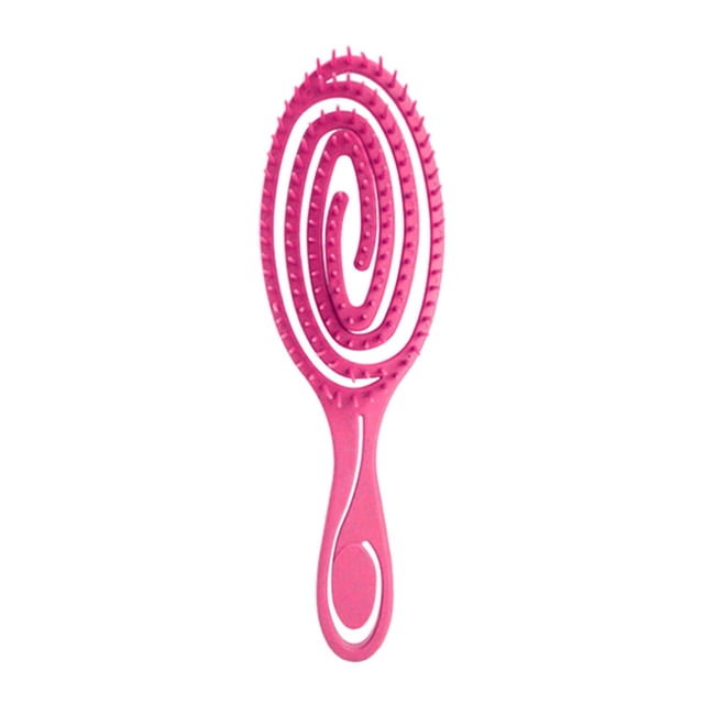 Peine de cepillo de pelo ventido para peluquería Barbero de pelo resina rosa Zulema Cepillo de pelo ventilado