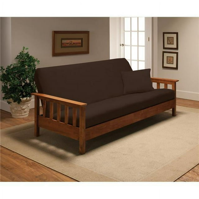 Madison JER-FUT-BN Housse de Futon en Jersey Extensible, Marron