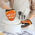 thumbnail image 6 of Pofeuu Hello Fall 1 Print Thickened Mini Silicone Oven Mitts Heat Resistant, Rubber Oven Mitt Gloves, Finger Pinch Grips, Pot Holder, Silicone Potholder, 6 of 7