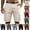 White, variant on LTTVQM Men's Cargo Shorts Casual Hiking Workout Lightweight with Multi Pockets Casual Golf Outdoor Work Shorts Black S