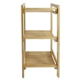 thumbnail image 3 of Redmon Bamboo 3-Tier Shelf, Square Open Style, Free Standing, Assembly Required, Adult Use, 3 of 5