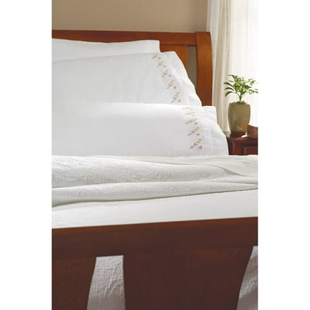 Bucilla Pillowcase Pairs, Pretty Posies
