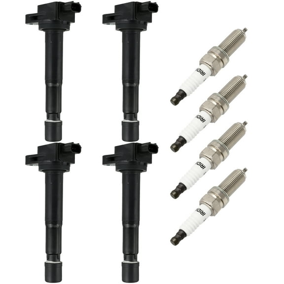 SCITOO 4 ignition coils   4 iridium Spark Plugs ,for Honda CR-V 2.4L 2010-2014,for Crosstour 2.4L 2012-2015,for Accord 2.4L 2008-2012,for ILX 2.4L 2013-2015 GN10369 UF629