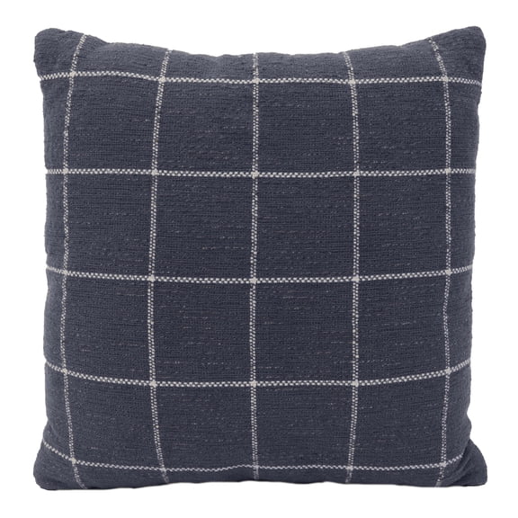 Mainstays Indigo Decorative Window Pane Throw Pillow 18"x18"