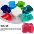 thumbnail image 4 of serony Denture Bath Box Plastic Tool Mouth-guard Artificial Tooth Holder Lightweight Convenient False Teeth Case Using Supplies Pink, 4 of 7