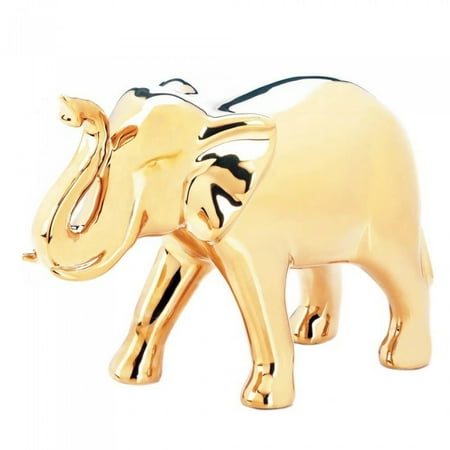 Gold Statue Indoor Desk Decorative Figurines Home Decor Elephant