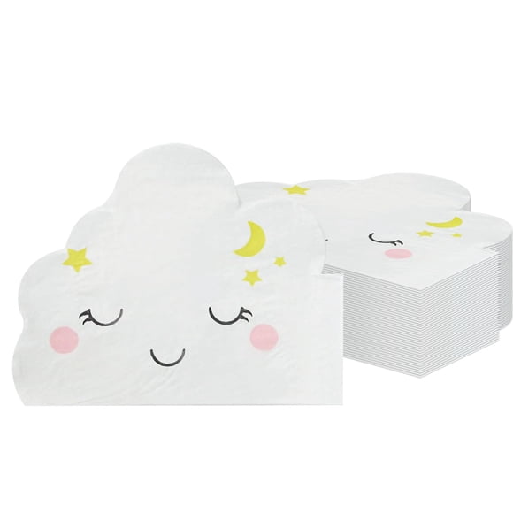 Servilletas de papel HiToJY en forma de nube, 100 piezas, 16 x 13 cm