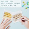 thumbnail image 6 of Skycase Pill Pouch Bags (100 Pack), Clear Resealable Travel Pill Bags Daily Travel Medicine Organizer Write-on Label Portable Plastic Pouch Small Bags to Hold Vitamin, Medication, Pills, 3" x 2.75", 6 of 7