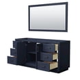thumbnail image 2 of Wyndham Collection Miranda 66" No Sink Wood Single Bathroom Vanity in Blue/Black, 2 of 5