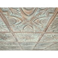 thumbnail image 3 of Drop-In, Glue-Up 2'x2' Faux Tin PVC Ceiling Tile , Weathered Copper, Sample, 3 of 4