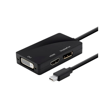 UPC: 0889028007624 | Monoprice Mini DisplayPort 1.1 to HDMI DVI & DisplayPort Adapter Black 112744