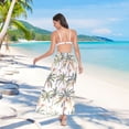 thumbnail image 7 of Women Sarong Wraps Palm Tree Tropical Swimsuit Beach Pareo Bikini Coverups Skirt M, 7 of 7