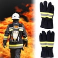 thumbnail image 4 of Guantes de Extinción de Incendios, Cómodas Tiras Reflectantes de Múltiples Fules de Propósito Guantes de Rescate de Rescate de la Muñeca Elérica para la Soldadoura de, 4 of 7