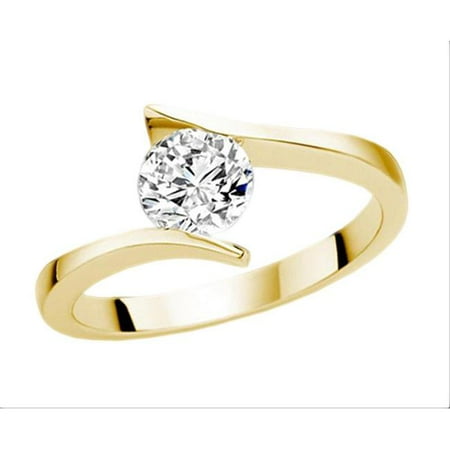 2.51 Ct Round Diamond - Harry Chad Enterprises HC12549-6 2.51 CT 14K G SI1 Gold Round Diamond Solitaire Engagement Ring