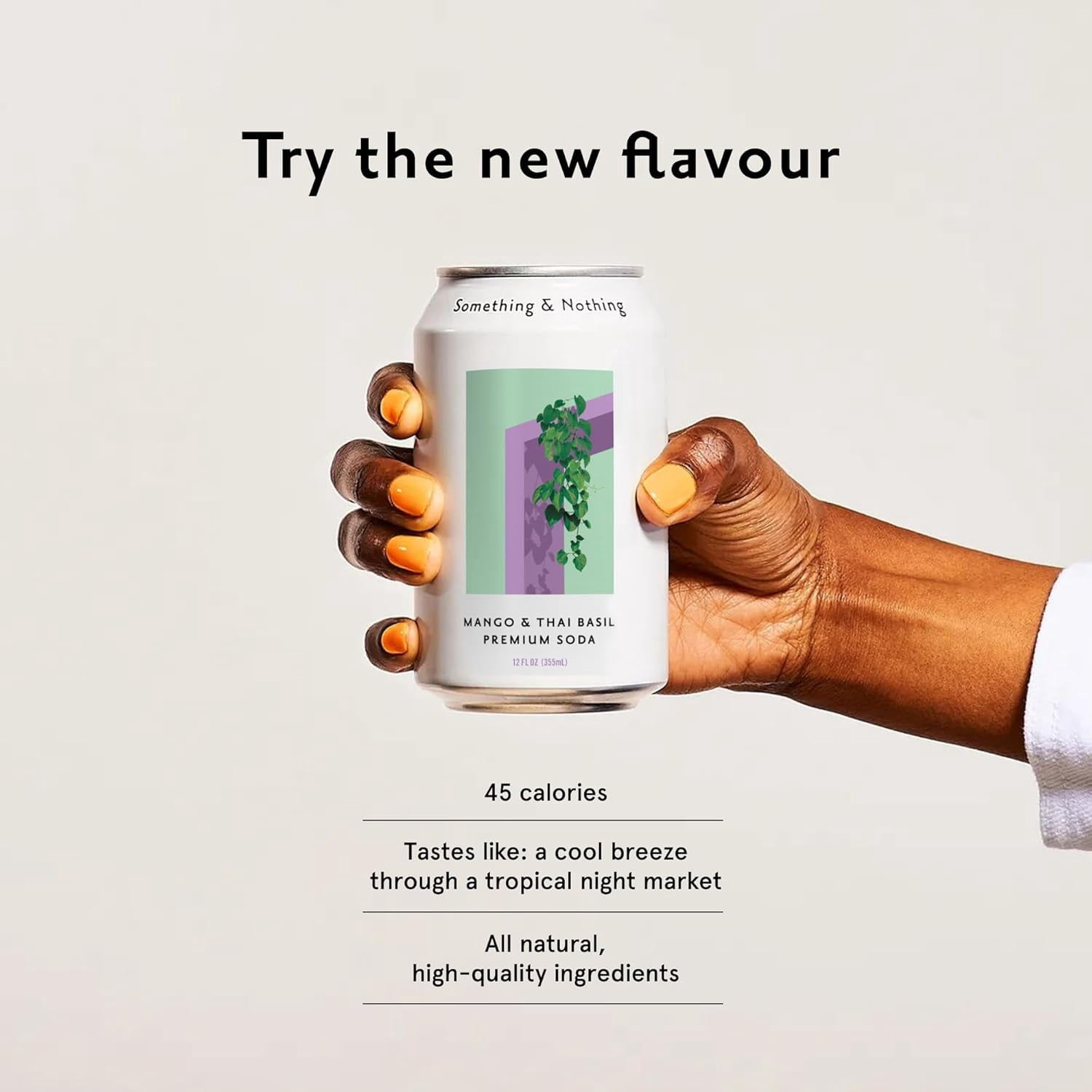 Mango & Thai Basil Premium Soda
