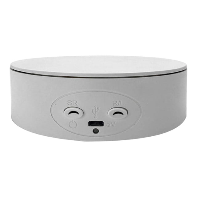 Pantalla giratoria eléctrica de 360 grados, placa giratoria, pantalla Blanco 13cm Zulema Pantalla giradiscos