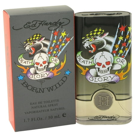 Ed Hardy Born Wild Eau De Toilette Spray 1.7 oz For Men 100% authentic perfect as a gift or just everyday use