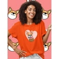thumbnail image 2 of Cute Corgi In A Basket T-Shirt Women -Image by Shutterstock, Female Medium, 2 of 4