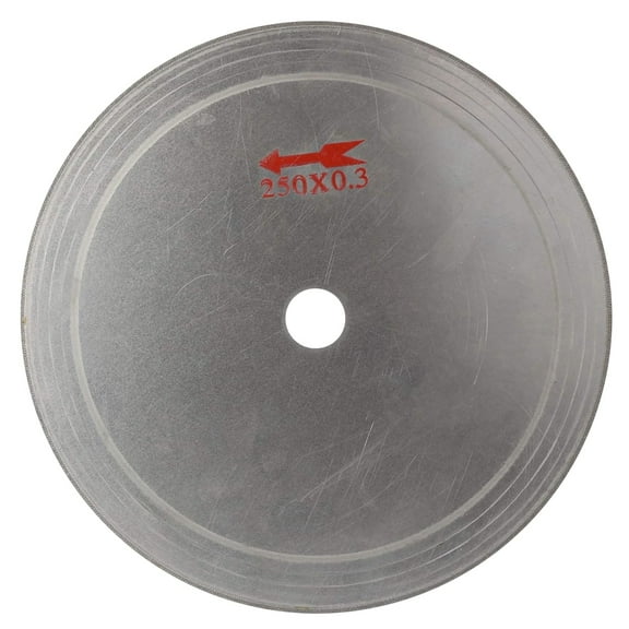 10" inch Diamond Lapidary Saw Blade Ultra-Thin Rim 0.026" Cutting Disc Tools for Stone Arbor 1"