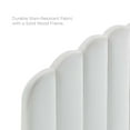 thumbnail image 5 of Modway Daisy Modern Performance Velvet Twin Platform Bed in White, 5 of 7