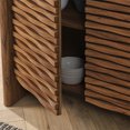 thumbnail image 5 of Emric Wave 66" 4-Door Sideboard in Walnut, 5 of 10
