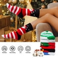 thumbnail image 5 of Fun Christmas Socks for Women - Funny Xmas Gifts for Female Novelty Cozy Crew Cotton Sock Set, 5 of 7