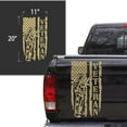 thumbnail image 2 of Soldier Veteran Enlisted Man Retired U.S. Army USAF USMC Distressed American US USA Flag Truck Tailgate Vinyl Decal fits Most Pickup Trucks Military Sticker (11" x 20", Cream), 2 of 8