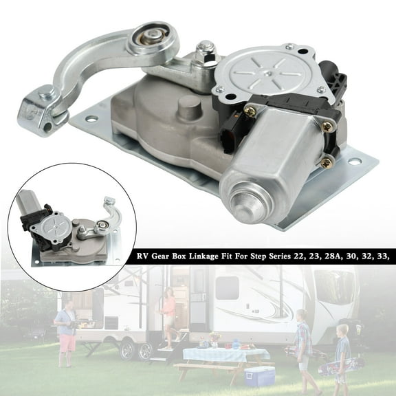RV Gear Box Linkage with Motor Fit For Kwikee Electric Steps Replace 366043 1