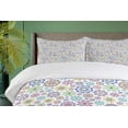 thumbnail image 3 of Ambesonne Pastel Duvet Cover Set, Ornate Flourish Vintage, 2-Calking, Multicolor, 3 of 5