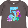 thumbnail image 4 of Inktastic Fifth Birthday Mermaid Girls Long Sleeve Toddler T-Shirt, 4 of 5
